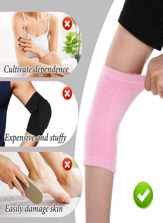 DOPENSPI 2 Pairs Elbow Pads for Women, Soft Gel Elbows Protectors Breathable Design Elbow Pad for Moisturizing Dry Cracked Skin Reduce Wear Calloused - Image 2